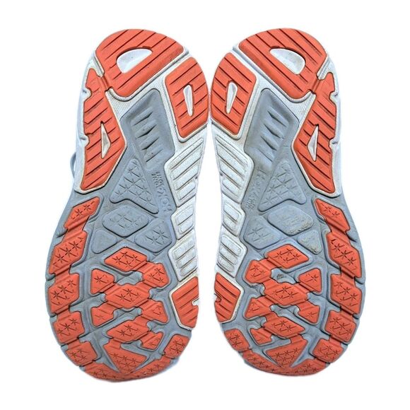 Hoka One Arahi 6 Womens 7B Blue Gray Orange Running Shoes Road Walking - Picture 11 of 11